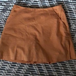 Creamsicle colored adidas skirt 🧡